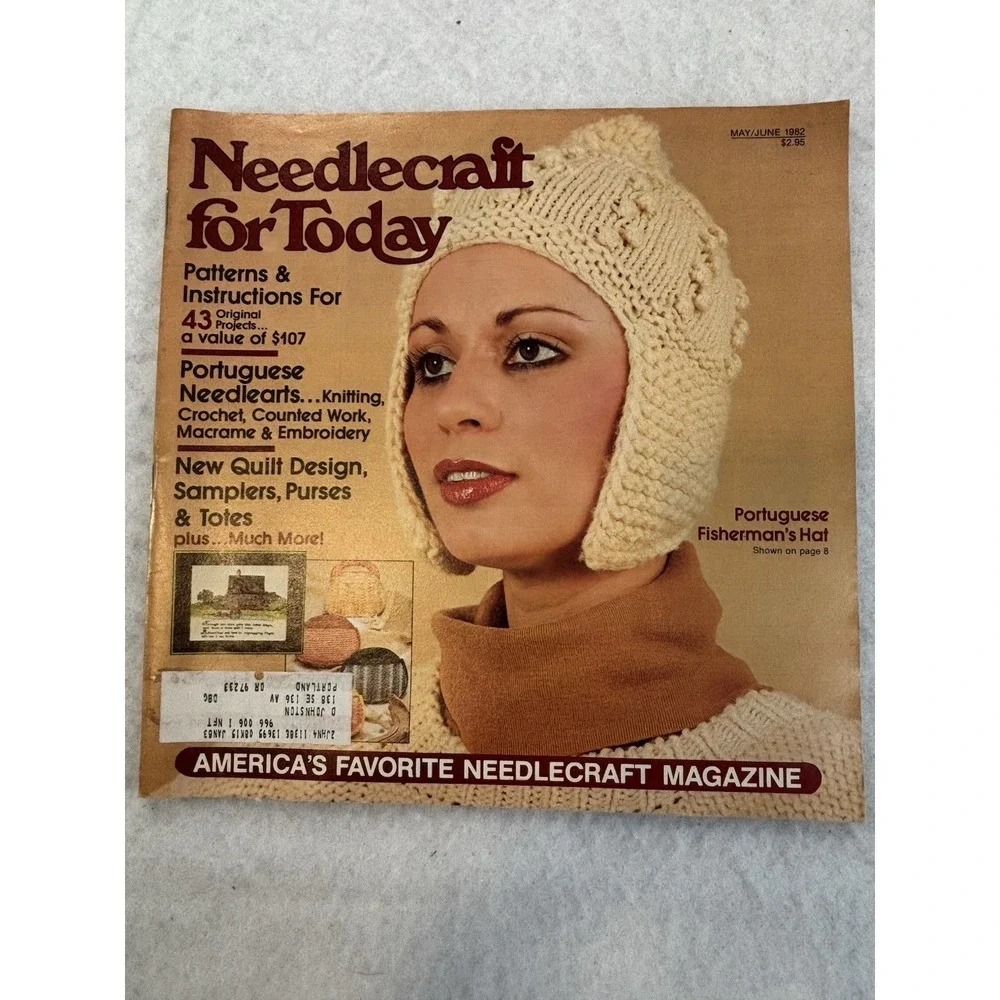 Vintage Needlecraft For Today May/June 1982 Sewing Pattern Magazine Quilt‎ Purse